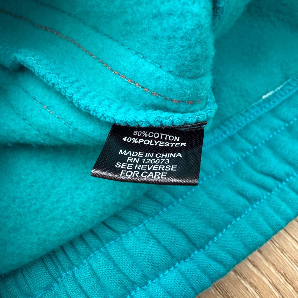 Ultra Game NFL Miami Dolphins Sweatpants Mens Small Teal Orange Joggers Fleece - Picture 4 of 8